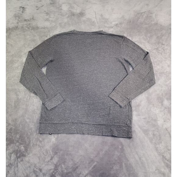 Quicksilver Sz L Men’s Sweatshirt Lindow Gray Crew Neck Long Sleeve Ca17-41 - Picture 6 of 7